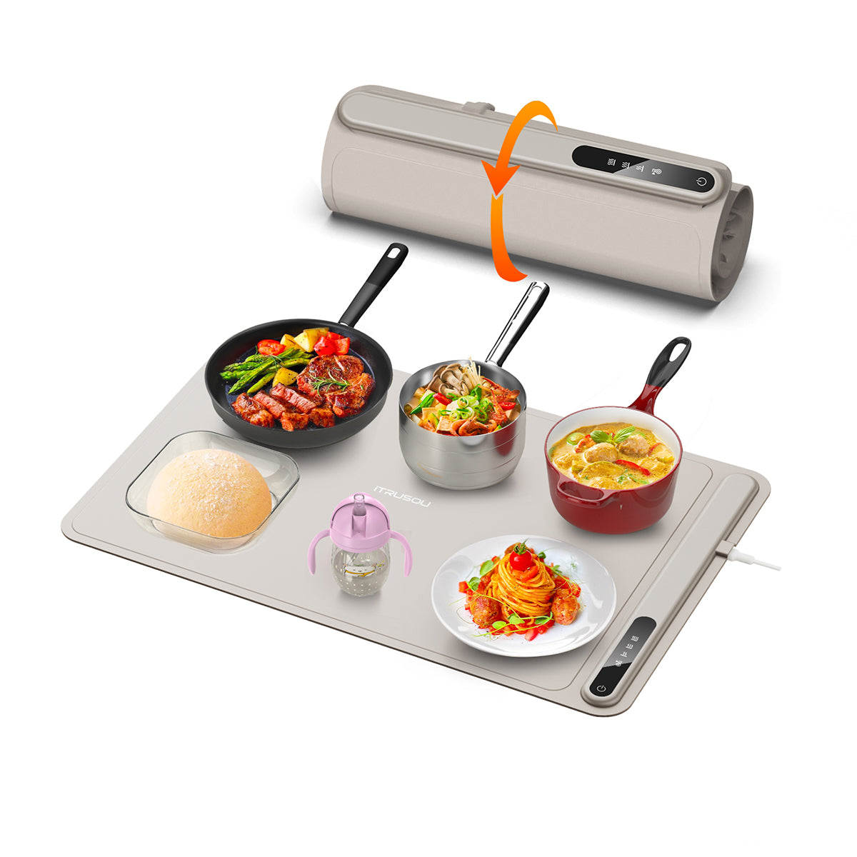 GoodVibes - Elektrische Buffetverwarmer Met Verwarmingsplaat Functie Temperatuurregelaar Warmhoudapparaat Voedselverwarmer Warmhoudplaat 2 X 2 GoodVibes - Elektrische Buffetverwarmer Met Verwarmingsplaat Functie Temperatuurregelaar Warmhoudapparaat Voedselverwarmer Warmhoudplaat 2 X 2