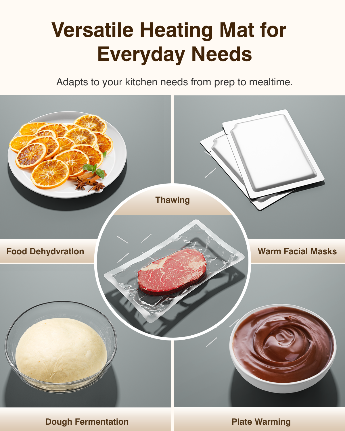 Warming Mat for Food (24"x16") - iTRUSOU 7-Level Electric Warming Tray with 400W High-Power, Timer 0–99H & Built-In Strap - Rollable Large Food Warming Mat for Parties & Buffet