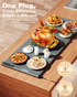 Expandable Warming Mat for Food – iTRUSOU 42"x16" Extra Large Electric Warming Tray with 7 Temp Settings, Switchable ℃/℉, 99H Timer, Child Lock – 2 Panels Custom Sizes for Energy Efficiency