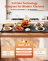 Expandable Warming Mat for Food – iTRUSOU 38"x16" Silicone Warming Tray with 7 Temp Settings, Switchable℃/℉, 99H Timer, Child Lock – 2 Panels Custom Sizes for Energy Efficiency