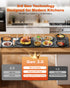 Expandable Food Warming Mat – iTRUSOU 54"x16" Warming Mat for Food with 7 Temp Settings, Switchable℃/℉, 99H Timer, Child Lock, Custom Sizes Food Warmer Chafing Dishes for Buffet Parties