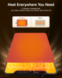 Warming Mat for Food, iTRUSOU Electric Warming Tray with 1–99H Timer, 7 Temp Settings, Patented Full-Surface Heating, °F/°C Switch, Flexible Roll-Up Food Warmers for Parties Buffet, Everyday Use