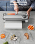 Vacuum Sealer Machine with Smart Touchscreen Control, 95kPa Dual-Pump Suction, Timeless Design for Hands, Free Sealing, 24H Non-Stop Breaks, widened 30CM Sealing Bar, External Bag Cutter, 2 Bags Rolls