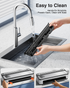 Vacuum Sealer Machine with Smart Touchscreen Control, 95kPa Dual-Pump Suction, Timeless Design for Hands, Free Sealing, 24H Non-Stop Breaks, widened 30CM Sealing Bar, External Bag Cutter, 2 Bags Rolls