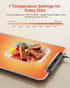 Warming Mat for Food, iTRUSOU Electric Warming Tray with 1–99H Timer, 7 Temp Settings, Patented Full-Surface Heating, °F/°C Switch, Flexible Roll-Up Food Warmers for Parties Buffet, Everyday Use