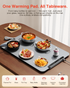 Warming Mat for Food, iTRUSOU Electric Warming Tray with 1–99H Timer, 7 Temp Settings, Patented Full-Surface Heating, °F/°C Switch, Flexible Roll-Up Food Warmers for Parties Buffet, Everyday Use