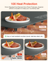 Warming Mat for Food, iTRUSOU Electric Warming Tray with 1–99H Timer, 7 Temp Settings, Patented Full-Surface Heating, °F/°C Switch, Flexible Roll-Up Food Warmers for Parties Buffet, Everyday Use