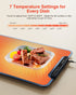Warming Mat for Food, iTRUSOU Electric Warming Tray with 1–99H Timer, 7 Temp Settings, Patented Full-Surface Heating, °F/°C Switch, Flexible Roll-Up Food Warmers for Parties Buffet, Everyday Use