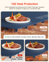 Warming Mat for Food, iTRUSOU Electric Warming Tray with 1–99H Timer, 7 Temp Settings, Patented Full-Surface Heating, °F/°C Switch, Flexible Roll-Up Food Warmers for Parties Buffet, Everyday Use